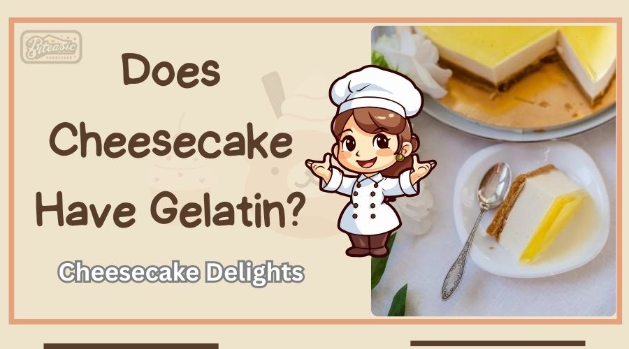 Does cheesecake have gelatin? Cheesecake Delights